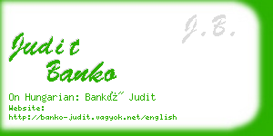 judit banko business card